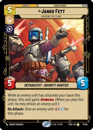 Jango Fett - Guarding the Count (75/84) - Twin Suns