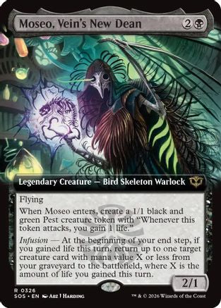 Moseo, Vein's New Dean (Extended Art) (SOS-326) - Secrets of Strixhaven Foil
