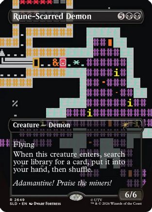 Rune-Scarred Demon (SLD-2649) - Secret Lair Drop Series Foil