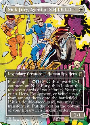 Nick Fury, Agent of S.H.I.E.L.D. (Borderless) (MSH-314) - Marvel Super Heroes Foil