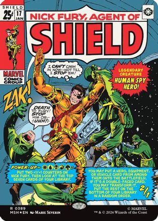 Nick Fury, Agent of SHIELD (Borderless) (0389) (MSH-389) - Marvel Super Heroes Foil