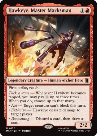 Hawkeye, Master Marksman (MSH-130) - Marvel Super Heroes Foil