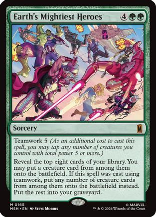 Earth's Mightiest Heroes (MSH-165) - Marvel Super Heroes Foil