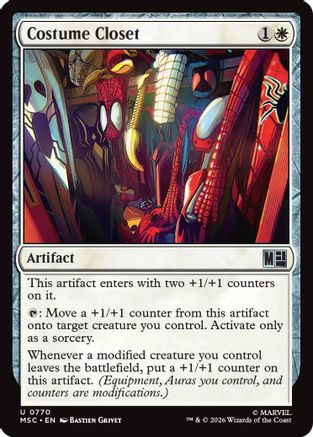 Costume Closet (MSC-770) - Commander: Marvel Super Heroes