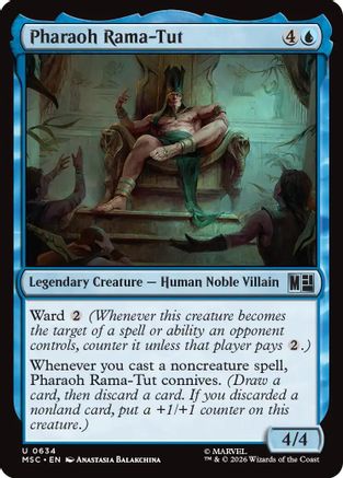 Pharaoh Rama-Tut (MSC-634) - Commander: Marvel Super Heroes