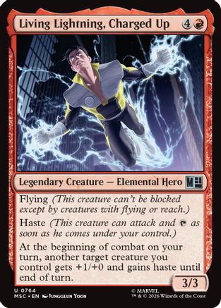 Living Lightning, Charged Up (MSC-764) - Commander: Marvel Super Heroes