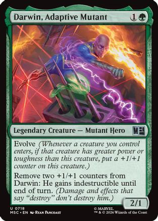 Darwin, Adaptive Mutant (MSC-718) - Commander: Marvel Super Heroes Foil