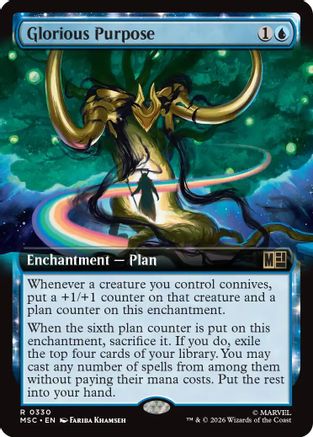 Glorious Purpose (Extended Art) (MSC-330) - Commander: Marvel Super Heroes