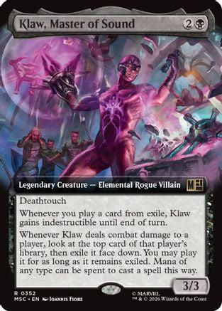 Klaw, Master of Sound (Extended Art) (MSC-352) - Commander: Marvel Super Heroes Foil