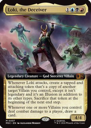 Loki, the Deceiver (Extended Art) (MSC-407) - Commander: Marvel Super Heroes Foil