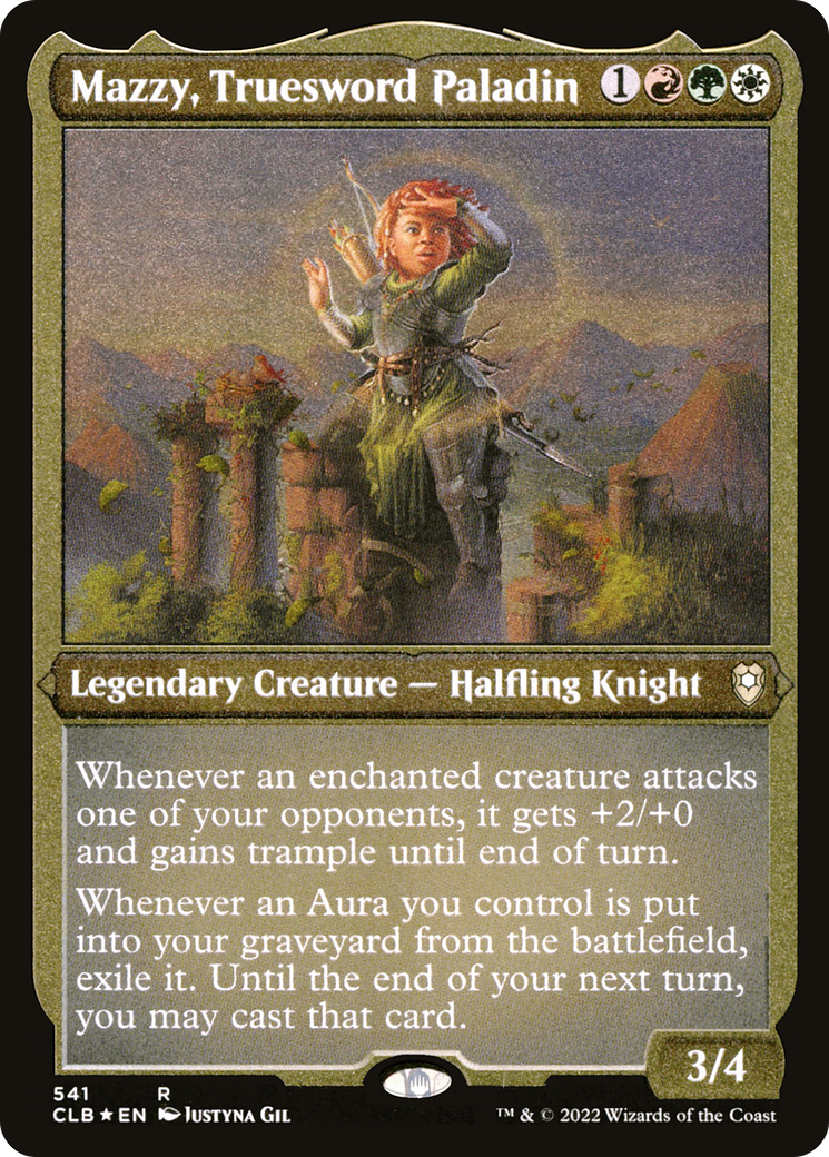 Mazzy, Truesword Paladin (Foil Etched) (CLB-541) - Commander Legends: Battle for Baldur's Gate Foil