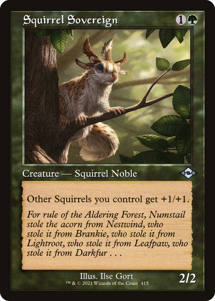 Squirrel Sovereign (Retro Frame) (MH2-415) - Modern Horizons 2 Etched Foil