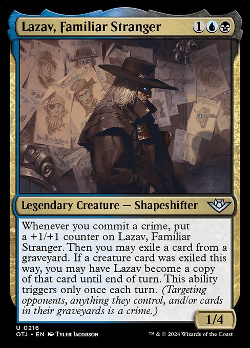 Lazav, Familiar Stranger (OTJ 216) [Outlaws of Thunder Junction]