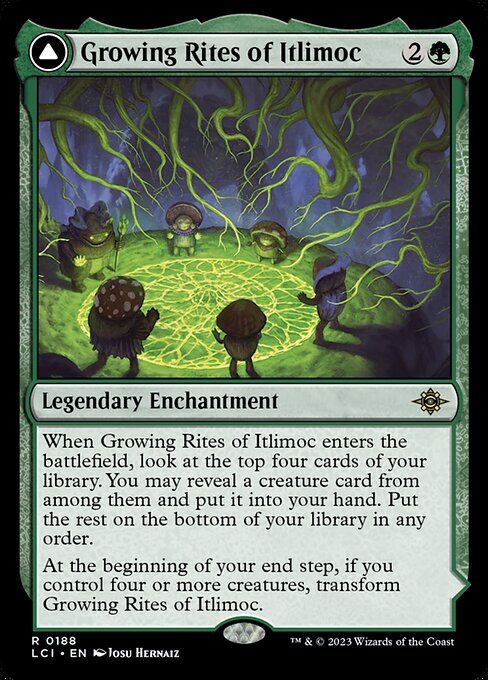 Growing Rites of Itlimoc // Itlimoc, Cradle of the Sun (LCI 188) [The Lost Caverns of Ixalan]