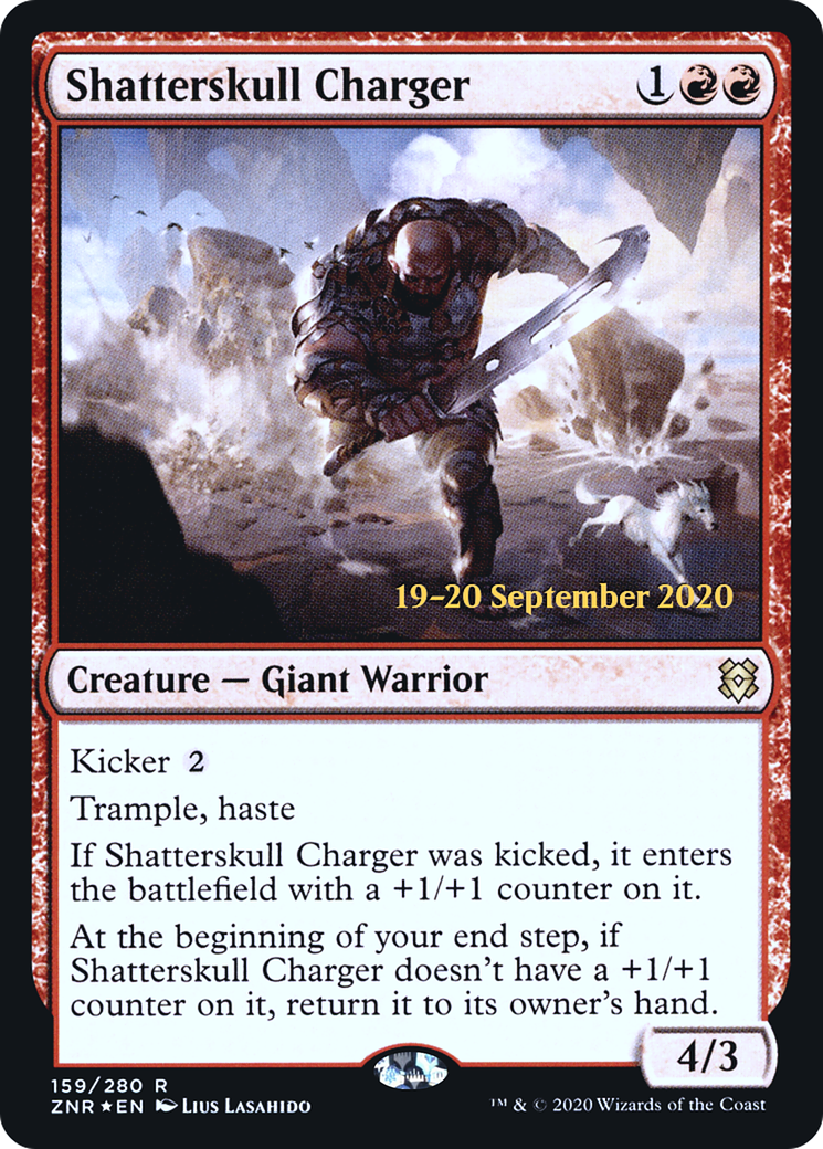 Shatterskull Charger [Zendikar Rising Prerelease Promos]