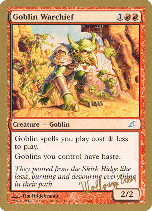 Goblin Warchief (WC03 we97) [World Championship Decks 2003]
