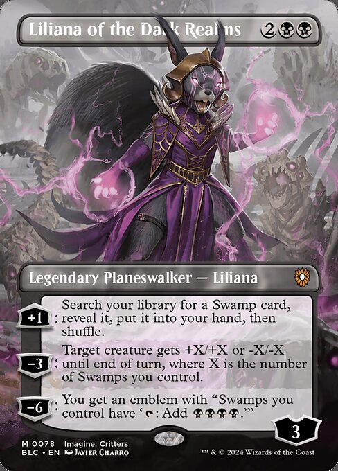 Liliana of the Dark Realms (BLC 78) [Bloomburrow Commander]