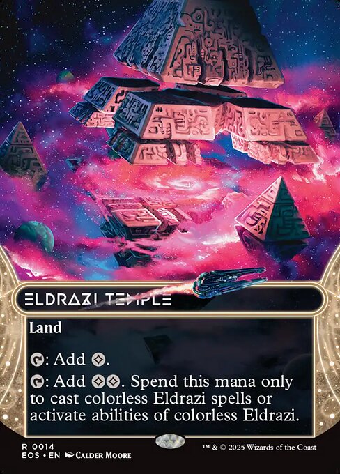 Eldrazi Temple (Borderless) (EOS 14) [Edge of Eternities: Stellar Sights]