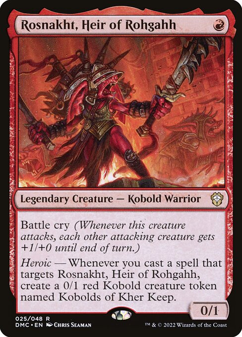 Rosnakht, Heir of Rohgahh (DMC 25) [Dominaria United Commander]