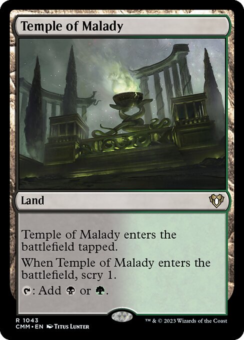 Temple of Malady (CMM 1043) [Commander Masters]