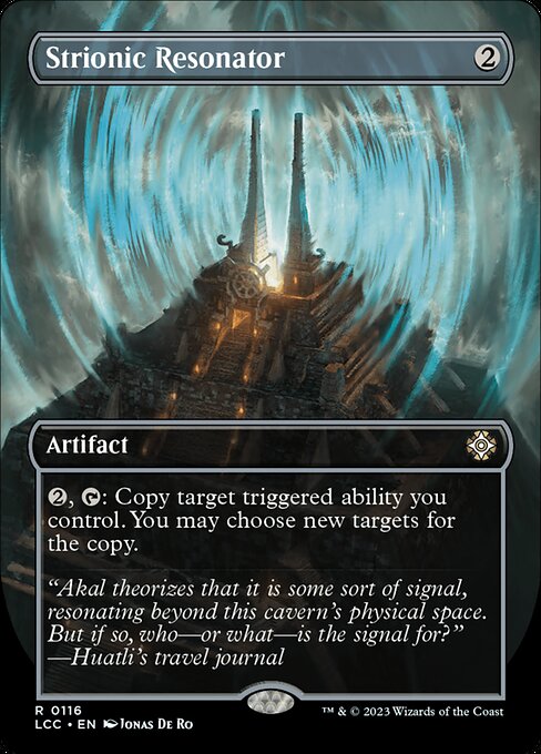 Strionic Resonator (Borderless · Box Topper) (LCC 116) [The Lost Caverns of Ixalan Commander]