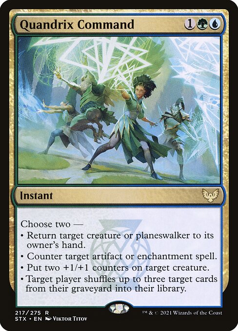 Quandrix Command (STX 217) [Strixhaven: School of Mages]