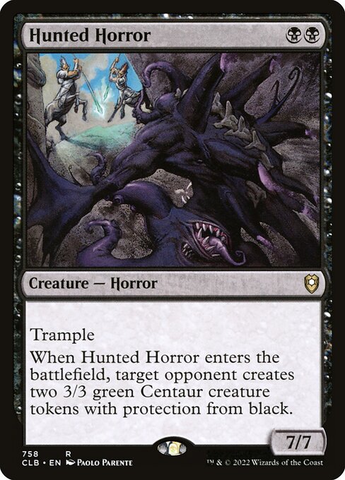 Hunted Horror (CLB 758) [Commander Legends: Battle for Baldur's Gate]