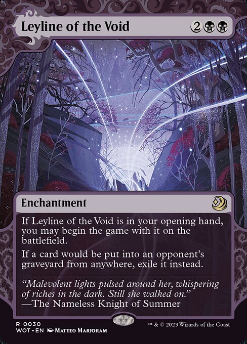 Leyline of the Void (WOT 30) [Wilds of Eldraine: Enchanting Tales]