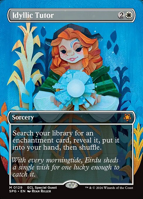Idyllic Tutor (Borderless · Full Art) (SPG 129) [Special Guests]