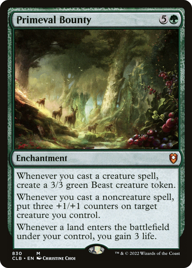 Primeval Bounty [Commander Legends: Battle for Baldur's Gate]