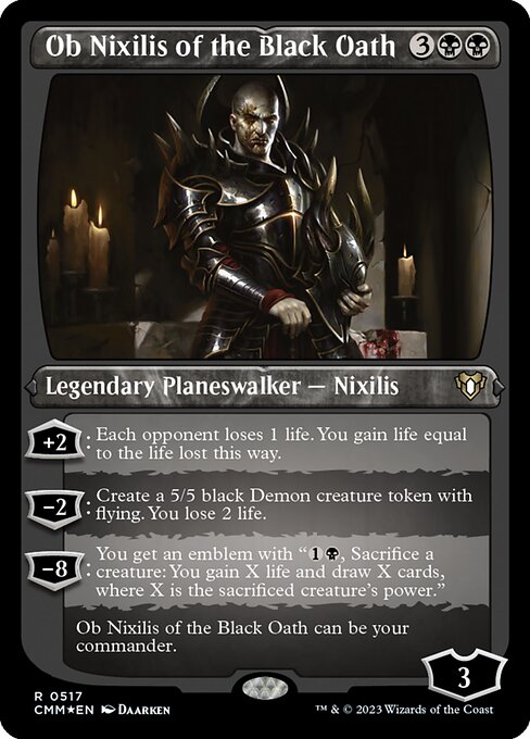 Ob Nixilis of the Black Oath (CMM 517) [Commander Masters]