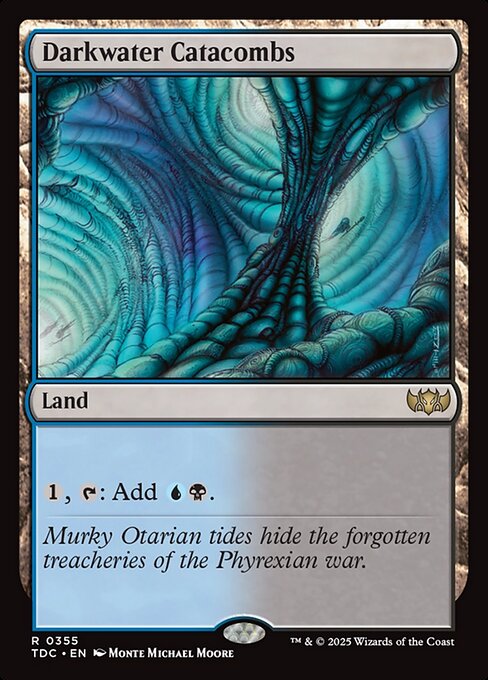 Darkwater Catacombs (TDC 355) [Tarkir: Dragonstorm Commander]