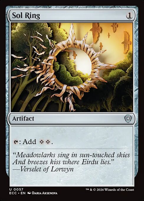 Sol Ring (ECC 57) [Lorwyn Eclipsed Commander]
