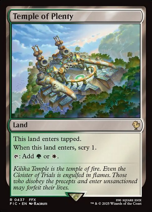 Temple of Plenty (FIC 437) [Final Fantasy Commander]