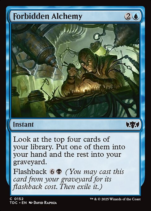 Forbidden Alchemy (TDC 152) [Tarkir: Dragonstorm Commander]