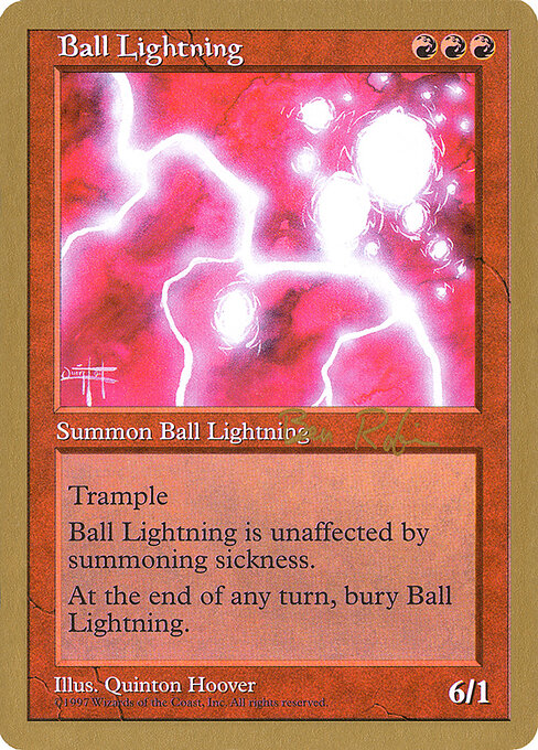 Ball Lightning (WC98 br210) [World Championship Decks 1998]