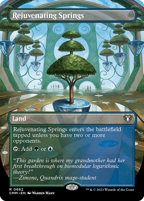 Rejuvenating Springs (Borderless) (CMM 662) [Commander Masters]