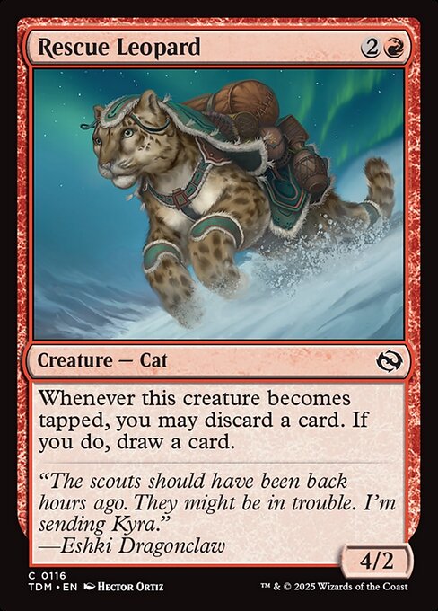 Rescue Leopard (TDM 116) [Tarkir: Dragonstorm]