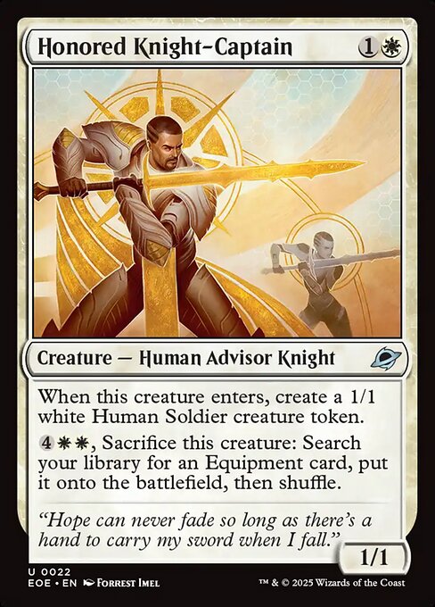 Honored Knight-Captain (EOE 22) [Edge of Eternities]