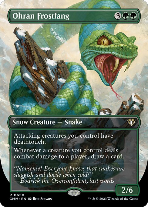 Ohran Frostfang (Borderless) (CMM 650) [Commander Masters]