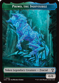 Beast // Primo, The Indivisible Double-Sided Token [Secrets of Strixhaven Commander Tokens]