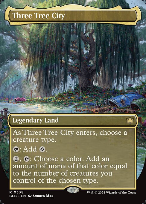Three Tree City (Borderless) (BLB 338) [Bloomburrow]