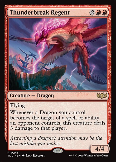 Thunderbreak Regent (TDC 241) [Tarkir: Dragonstorm Commander]