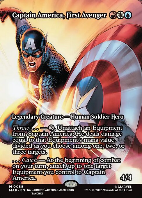 Captain America, First Avenger (Borderless · Full Art) (MAR 88) [Marvel Universe]
