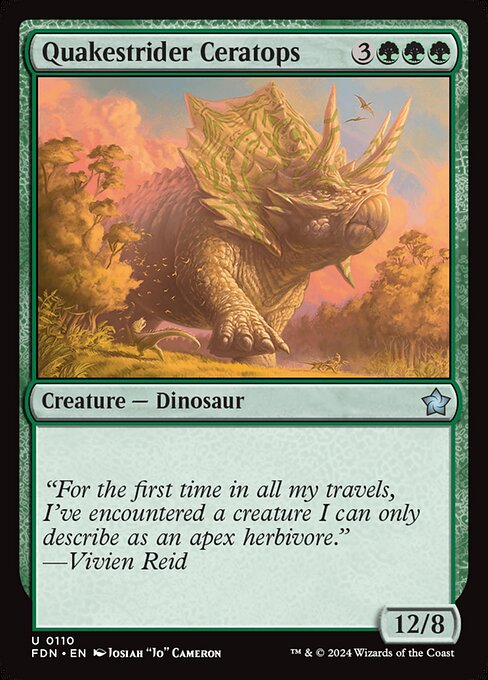 Quakestrider Ceratops (FDN 110) [Foundations]