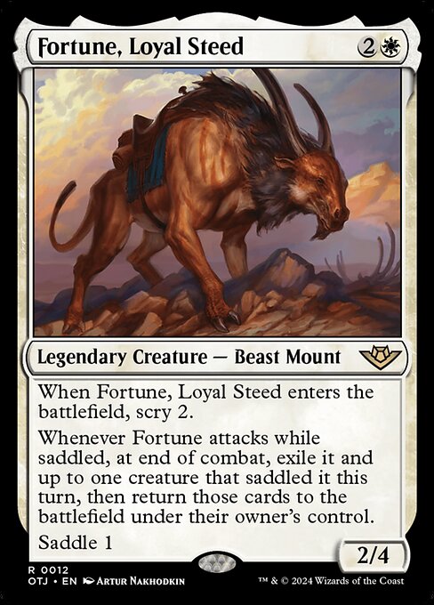 Fortune, Loyal Steed (OTJ 12) [Outlaws of Thunder Junction]