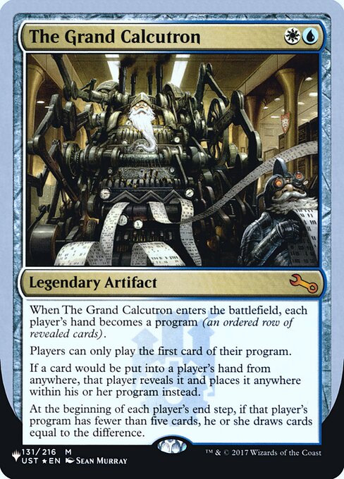 The Grand Calcutron (ULST 47) [The List (Unfinity Foil Edition)]