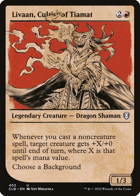 Livaan, Cultist of Tiamat (CLB 402) [Commander Legends: Battle for Baldur's Gate]