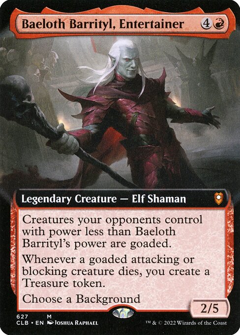Baeloth Barrityl, Entertainer (CLB 627) [Commander Legends: Battle for Baldur's Gate]
