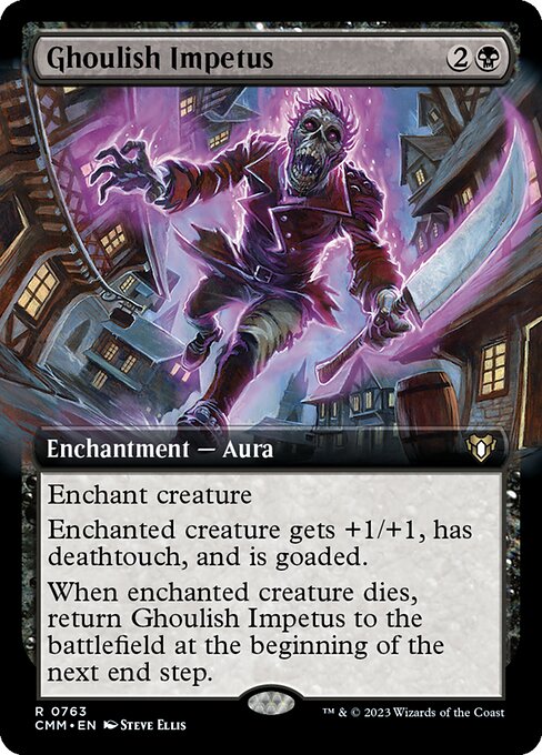 Ghoulish Impetus (Extended Art) (CMM 763) [Commander Masters]